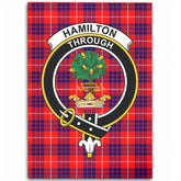 Hamilton Modern Tartan Crest Area Rug